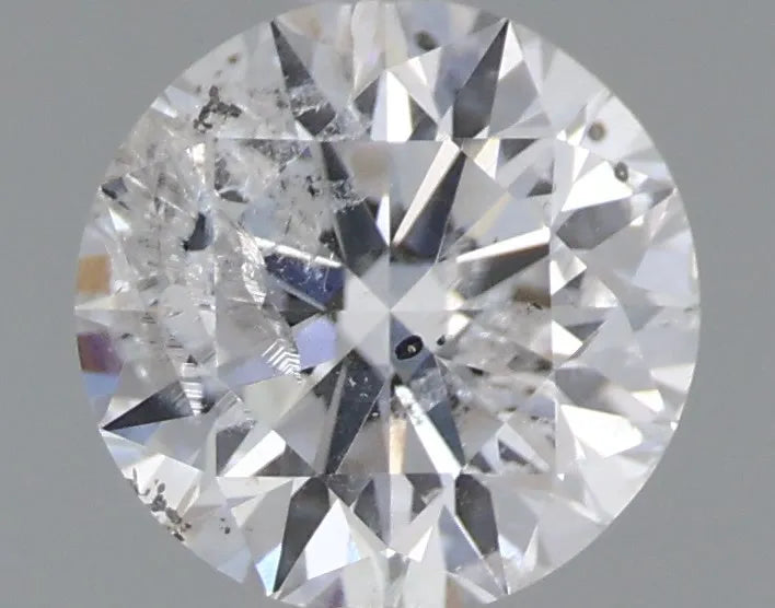 0.72ct Round Natural Diamond (Colour E, Clarity I2, Cut EX, IGI Certified)
